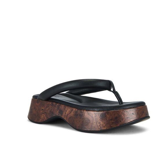 GIA BORGHINI Hazel Sandal in Black size 38 - Picture 1 of 10